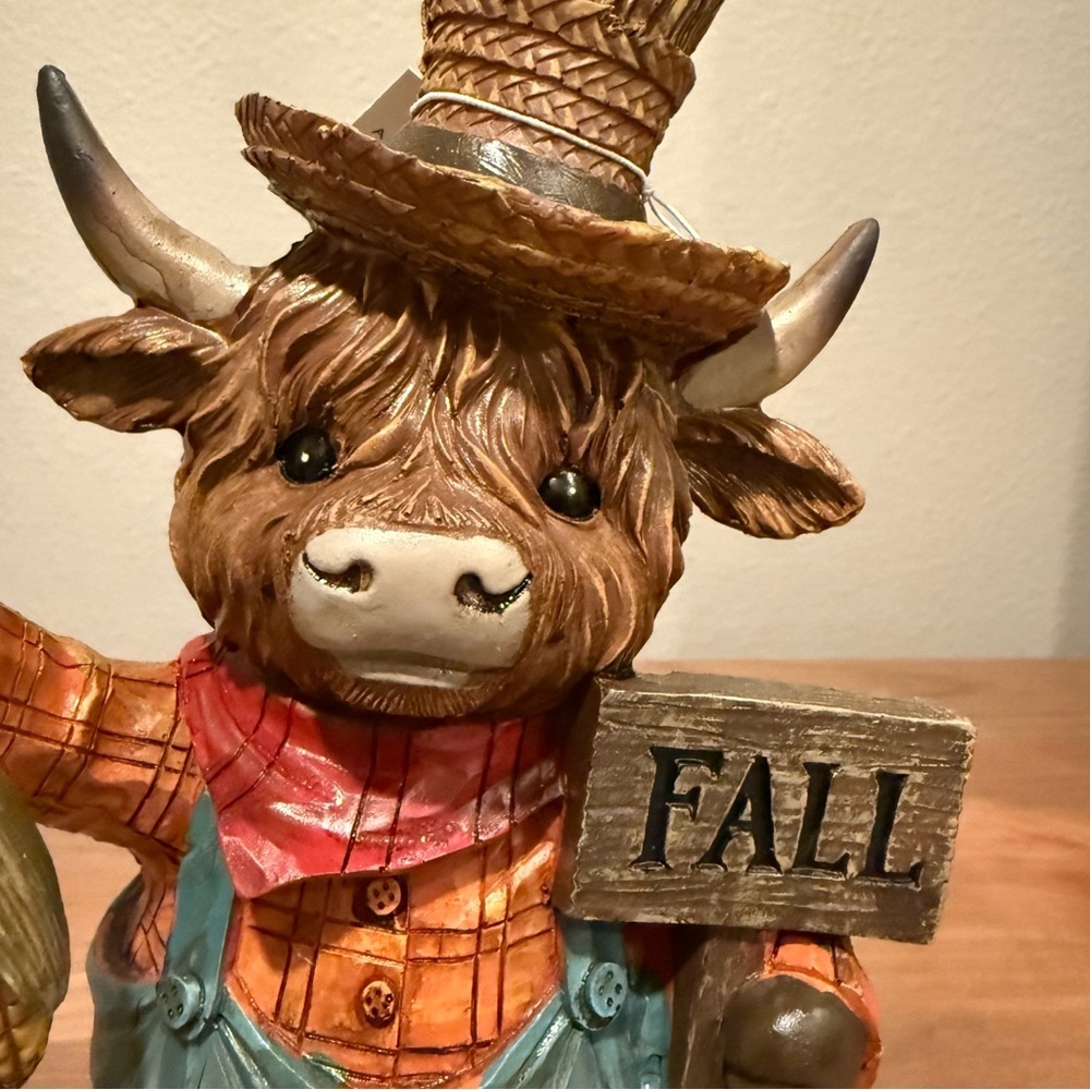 NWT Resin Harvest Highland cow bundle - Picture 3 of 14